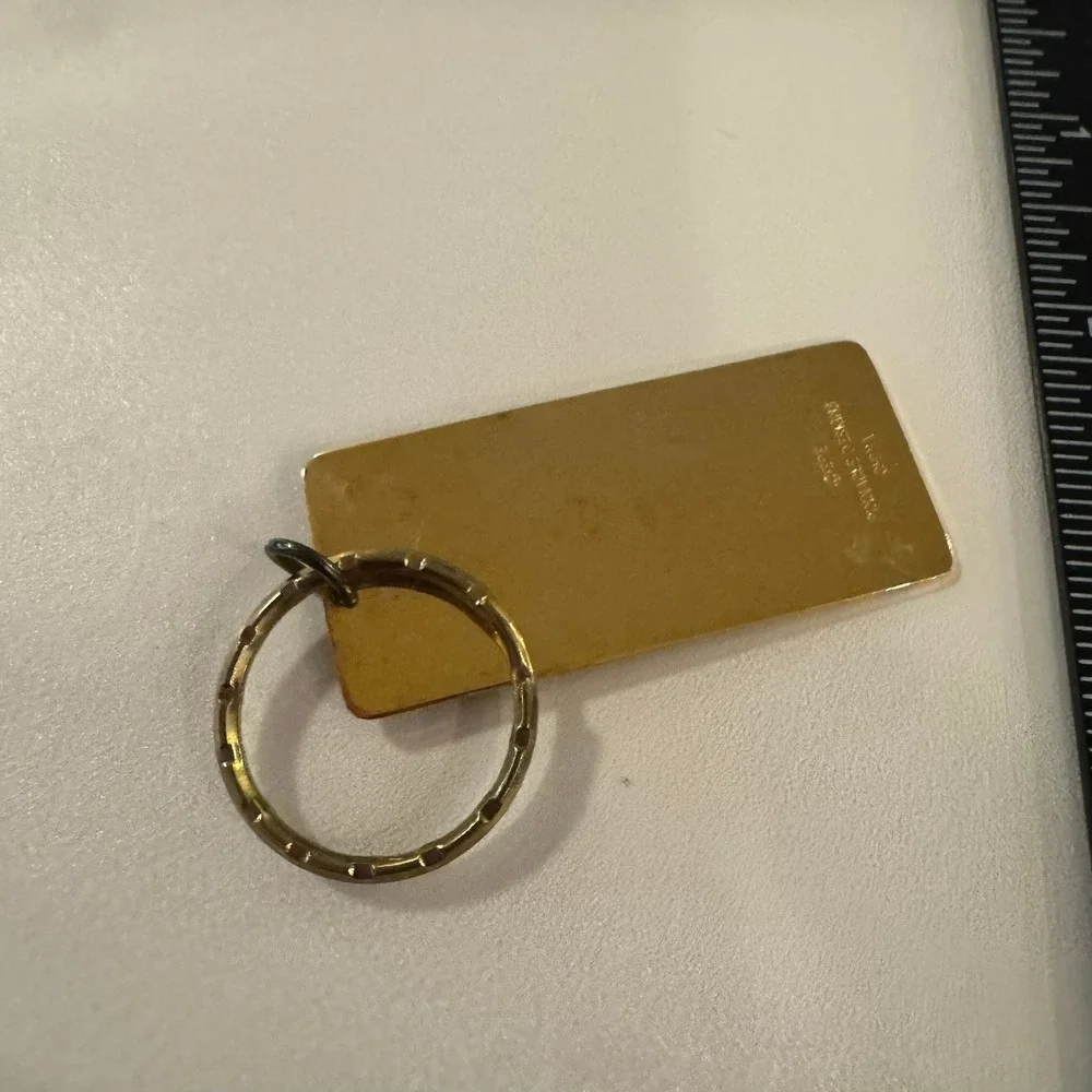 Vintage Graceland Keychain Elvis Presley‎ Memphis Souvenir Gold Tone Metal